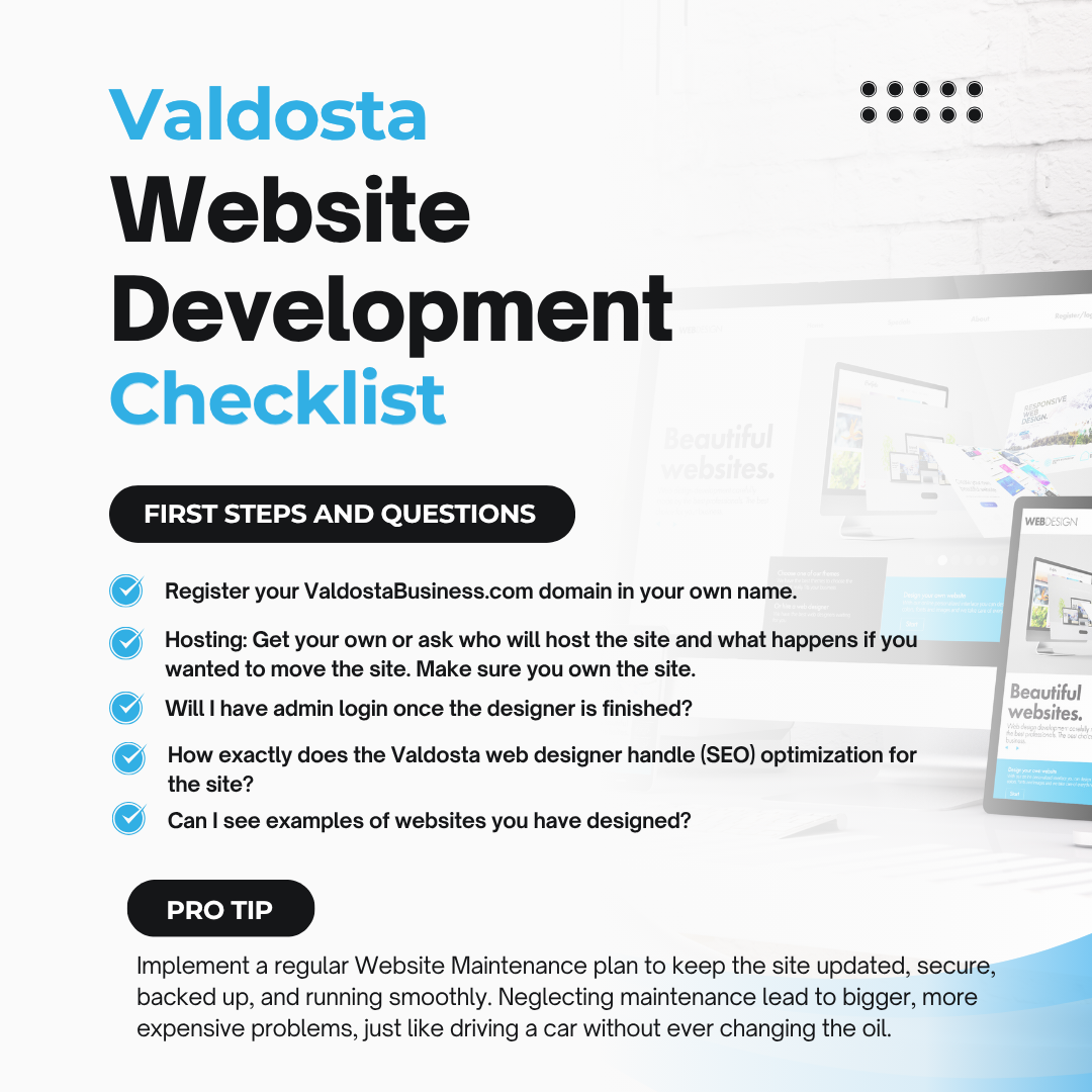 The Ultimate Valdosta Website Design Checklist for Businesses