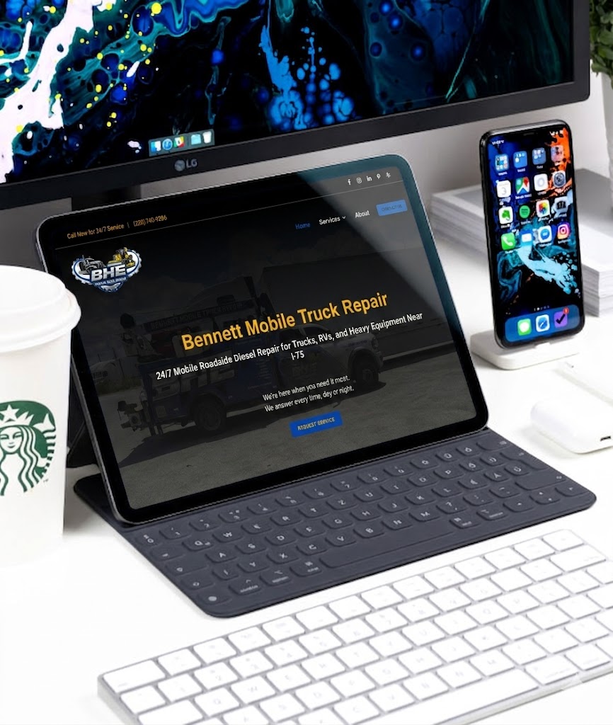 Picture of a custom designed fully optimized website design by Web Design By Sally